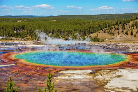 Grand Prismatic Spring, Yellowstone National Park, UNESCO World ...