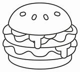 Hamburger coloring page  ColouringPages sketch template