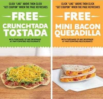 Coupon - Free Stuff from Del taco | Free Stuff, Product Samples ...