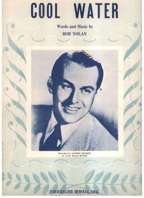 Cool Water sheet music 1936 recorded by Vaughn Monroe - Sheet Music & Song Books