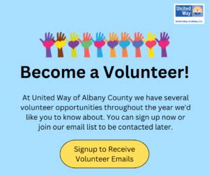 United Way Volunteer Opportunities – United Way of Albany CountyUnited Way of Albany County