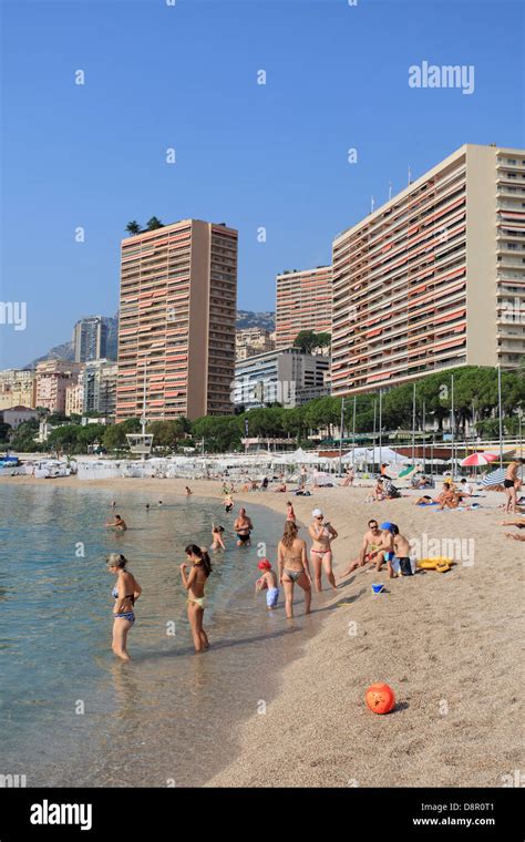 The Larvotto beach of Monaco Stock Photo - Alamy