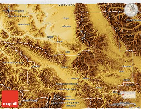 Physical 3D Map of Missoula County