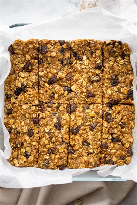 Oatmeal Raisin Bars (No Bake + Protein Packed!) - Eat the Gains