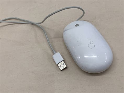 Genuine Apple Wired Mouse A1152 USB Laser Mighty Mouse - No Scroll | eBay