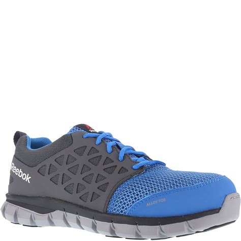 Reebok Women's Sublite Safety Shoes - Blue/Grey | elliottsboots