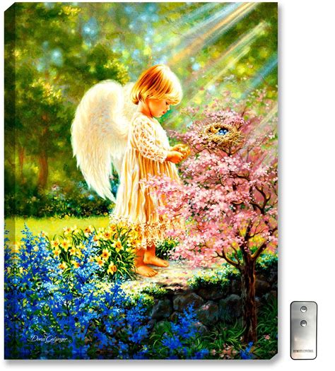 An Angel's Tenderness - Illuminated Fine Art | Angel art, Angel pictures, Angel images