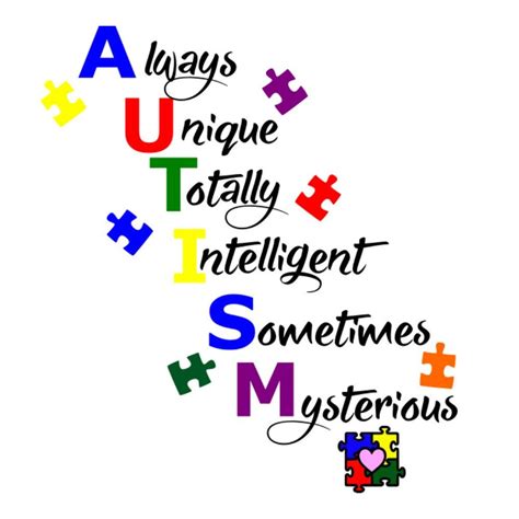 SVG - Autism Unique - Autism Quote - Autism Awareness - Autism Puzzle - Autism Color Puzzle ...