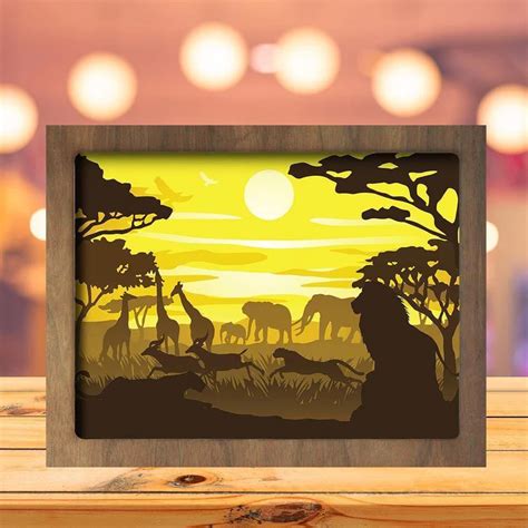 Template designs to create a 3D light boxes of landscapes in the world ...
