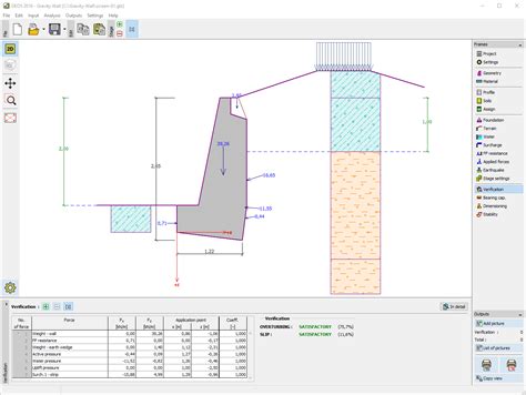 Gravity Wall | Geotechnical Software GEO5 | Fine