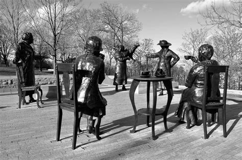 Source: Sculpture of the Famous Five in Ottawa, Ontario c. 2000s This is a sculpture of the ...