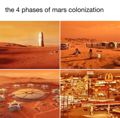 the 4 phrases of mars colonization - Meme by Nouville30 :) Memedroid