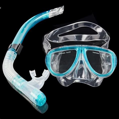 Lowest Price !Blue Scuba Diving Equipment Dive Mask + Dry Snorkeling ...