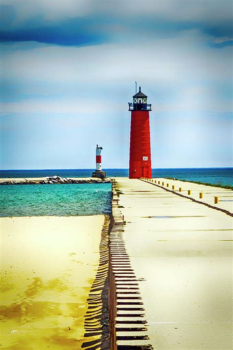 Kenosha Harbor lighthouse Wisconsin WI Photograph by Chris Smith - Pixels