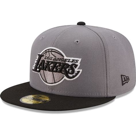 Los Angeles Lakers New Era Two-Tone 59FIFTY Fitted Hat – Gray/Black in 2021 | Fitted hats, Los ...