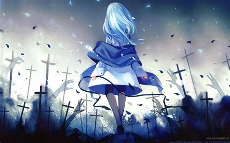 Blue Anime Girl Wallpapers - Wallpaper Cave