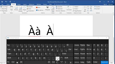 How to type letter A with Grave Accent in Word - YouTube