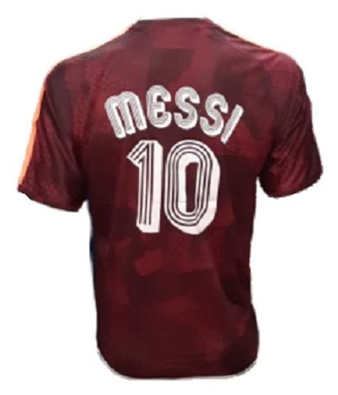 Barcelona FCB Messi 10 Brown Polyester Jersey - Buy Barcelona FCB Messi 10 Brown Polyester ...