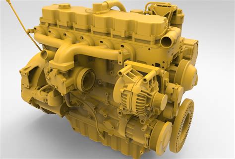 Perkins 1106D diesel engine 3D CAD model 3D model