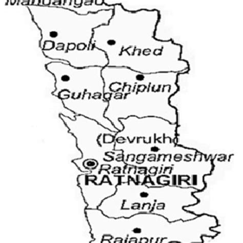 Map of Palghar district, Maharashtra. Image credit: Image Credit ...