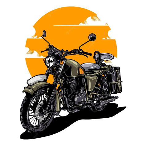 Premium Vector | Vintage retro motorcycle illustration