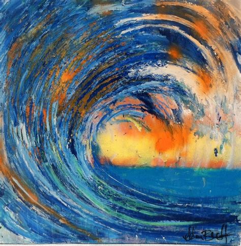 Backyard art-wave | Wave painting, Acrylic painting images, Abstract painting acrylic