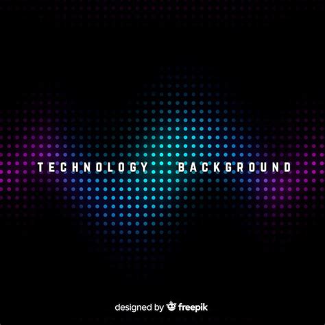 Dark technology abstract background | Free Vector