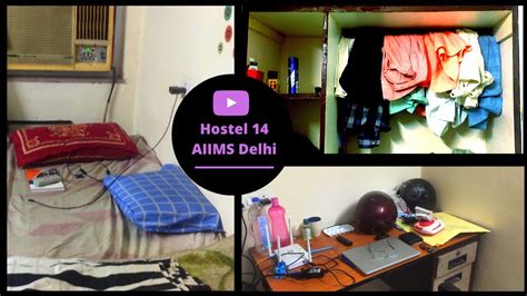 Hostel Room - AIIMS Delhi (Hostel 14 Tour part 2) - YouTube