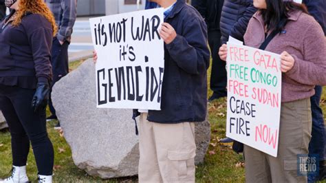 Photos: Dozens rally downtown in support of Palestine