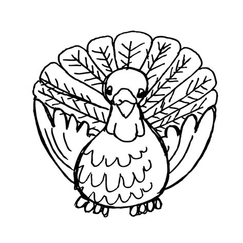 Public Domain Clip Art Image | Cartoon Turkey Clipart Outline | ID: 13921835415391 ...