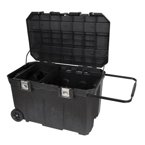 CRAFTSMAN 37-in Black Plastic Wheels Lockable Tool Box in the Portable Tool Boxes department at ...