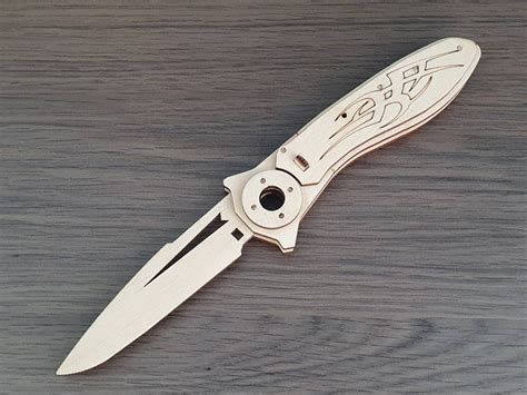 FILE Flick Knife 2 Wooden Knife Weapon Cosplay - Etsy