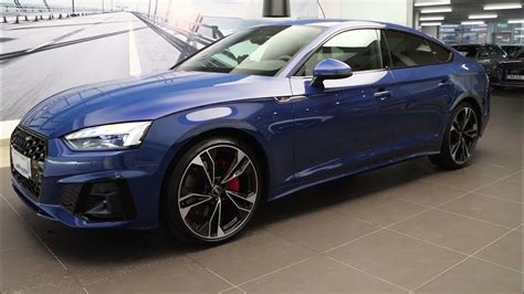 BEST SPEC!!! 2023 Audi A5 Sportback in Ascari blue |black optic|red brake calipers |20" wheels ...