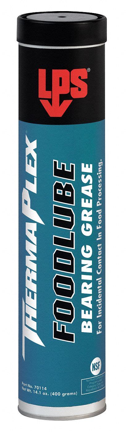 White Aluminum Complex Food Lube Bearing Grease, 14.1 oz, NLGI Grade: 2 - Grainger