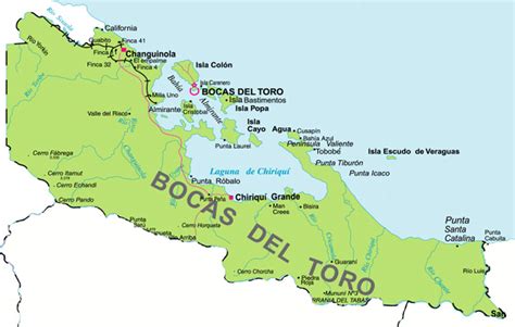 Map of Bocas del Toro - Full size | Gifex