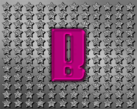 Letter "B", stars, gizzzi, B, glitter, pink, silver, letter, HD wallpaper | Peakpx