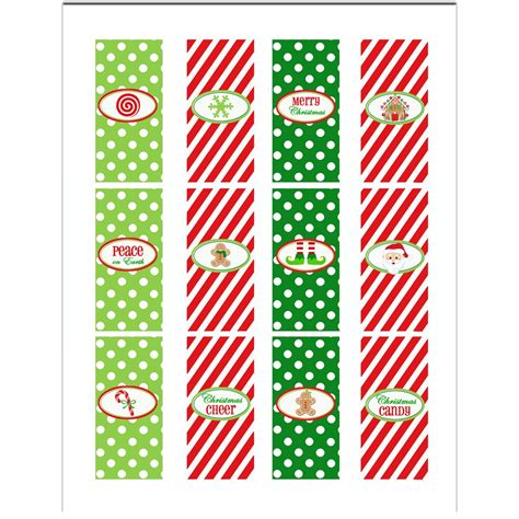 Free Printable Christmas Candy Bar Wrappers