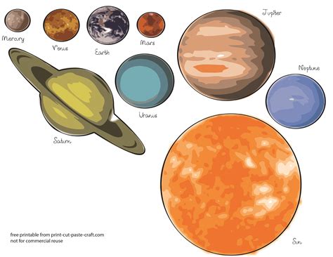 planet solar system colouring - Clip Art Library