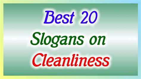 Slogans on Cleanliness in english, Best Cleanliness Slogans, World of ...