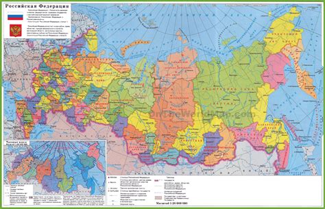 Russia political map