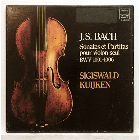 Js bach : sonatas & partitas for violin solo bwv 1001-1006 by Sigiswald Kuijken, LP Box set with ...