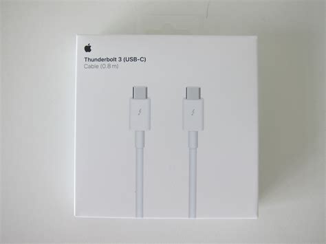 Apple Thunderbolt 3 (USB-C) Cable (0.8m) « Blog | lesterchan.net