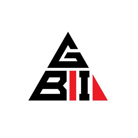 GBI triangle letter logo design with triangle shape. GBI triangle logo ...