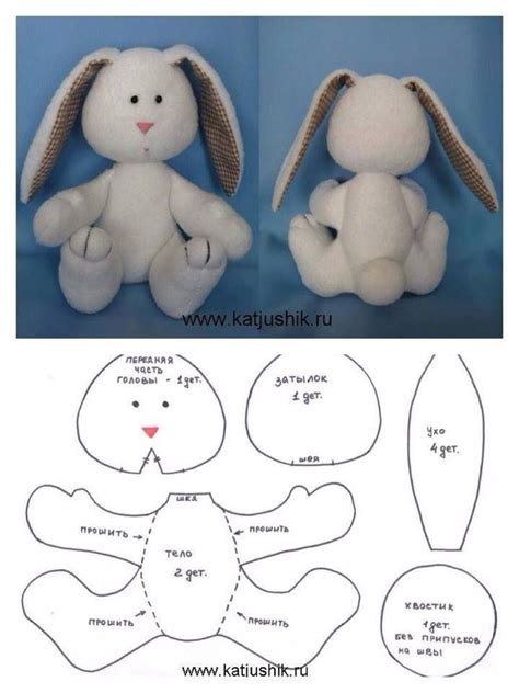 Printable Bunny Plush Pattern - Printable Word Searches