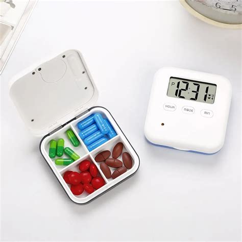 Electronic Portable Timer Weekly Alarm Clock Reminder Medicine ...