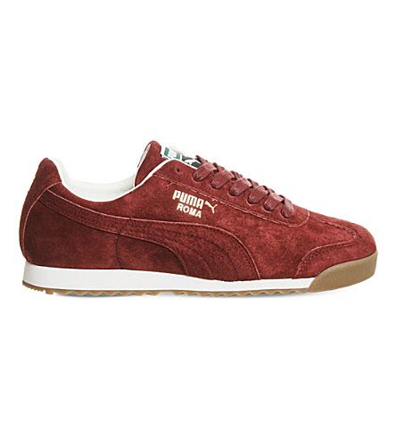 Puma Roma Suede Trainers In Drizzle Grey White | ModeSens