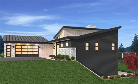 Modern House Plans Shed Roof Design - Image to u