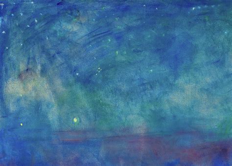 Starry Night Sky Painting by Edvard Munch - Pixels