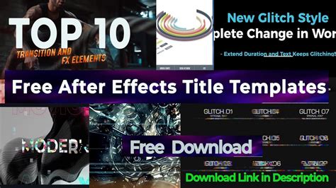 10 Best Free After Effects Title Templates - After Effects Templates ...