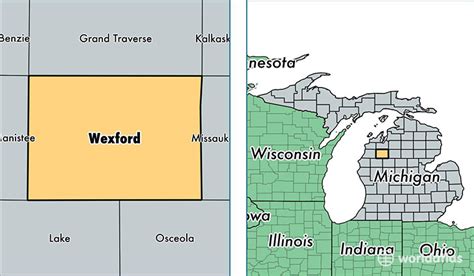 Wexford County, Michigan / Map of Wexford County, MI / Where is Wexford County?